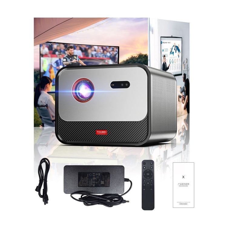 TOUMEI X5 Home Theater DLP Projector HD High Bright 1080P Projector EU Plug(Gray) - Mini Projector by TOUMEI | Online Shopping UK | buy2fix