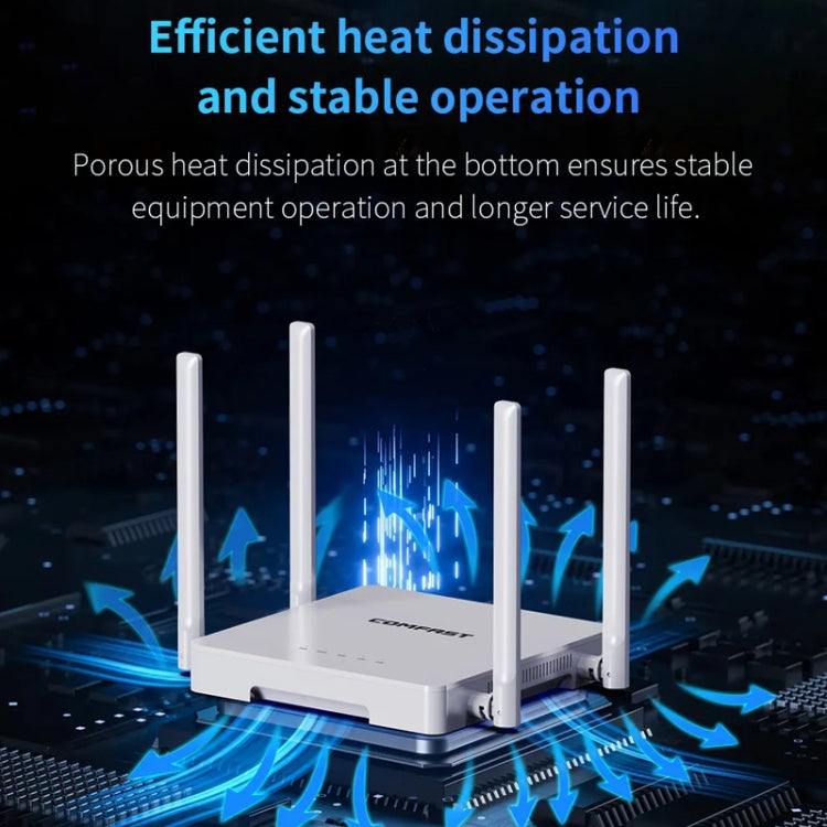 COMFAST CF-WR630AX 3000Mbps Dual-Band WiFi6 MESH Router 4x5dBi Antenna AU Plug - Wireless Routers by COMFAST | Online Shopping UK | buy2fix