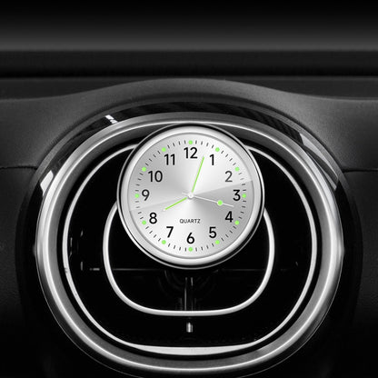 Car Digital Electronic Quartz Luminous Clock, Color: Silver+Air Outlet Clip - Clocks & Car Meters by buy2fix | Online Shopping UK | buy2fix