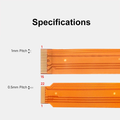 Waveshare For Raspberry Pi 5 22Pin to 15Pin DSI FPC Flexible Cable, Spec: 200mm - Raspberry Pi Accessories by Waveshare | Online Shopping UK | buy2fix