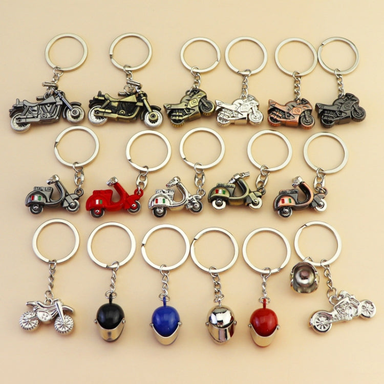 Simulation Cool Motorcycle Keychain Metal Decoration Pendant, Style: X-224 Black - Key Rings by buy2fix | Online Shopping UK | buy2fix