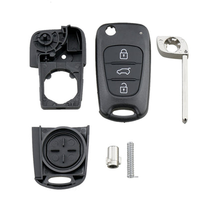 For Hyundai / Kia 3-Button Folding Car Key Shell(SUV Key) - Car Key Cases by buy2fix | Online Shopping UK | buy2fix