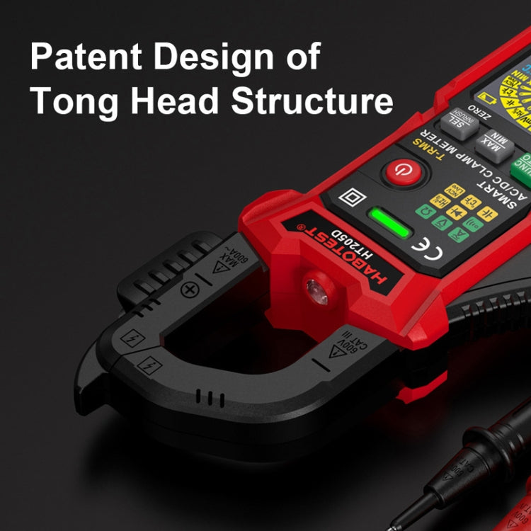 HABOTEST HT205D Clamp Intelligent Anti-Burning Multi-Function High Precision Digital Multimeter(Black Red) - Digital Multimeter by HABOTEST | Online Shopping UK | buy2fix