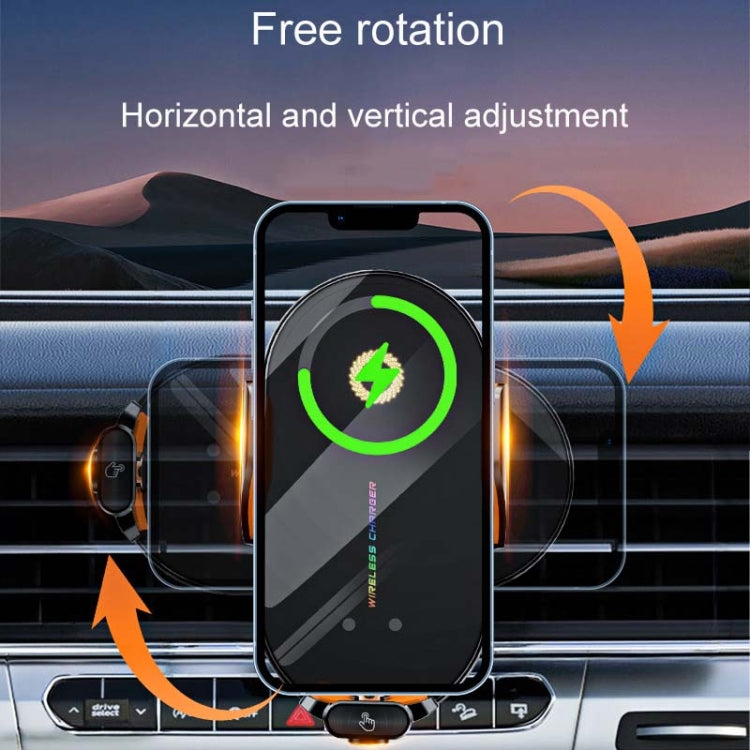 C3 Car Infrared Sensor Auto Opening And Closing Wireless Charging Cell Phone Holder(Black) - Wireless Charger Holders by buy2fix | Online Shopping UK | buy2fix