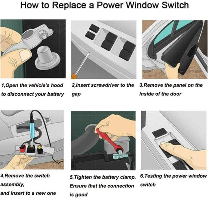 For Volkswagen 255959855B Car Window Lift Electric Control Switch - Car Switches by buy2fix | Online Shopping UK | buy2fix