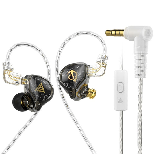 QKZ HBB With Microphone 3.5mm Mobile Phone Earphones Sports In-Ear Pluggable Stage Earphone - In Ear Wired Earphone by QKZ | Online Shopping UK | buy2fix