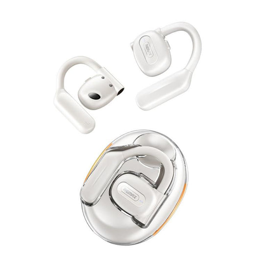 REMAX OpenBuds P5 PRO Air Conduction Hanging Ear Bluetooth Earphone ENC Sports Noise Reduction Earphone(White) - TWS Earphone by REMAX | Online Shopping UK | buy2fix