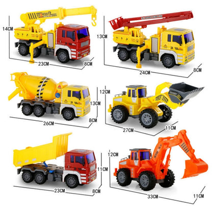 6 in 1 Large Children Toy Car Set Inertial Driving Force Trucks Toy(Engineering Trucks) - Model Toys by buy2fix | Online Shopping UK | buy2fix