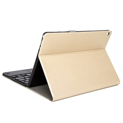 DY-M10ReL-C 2 in 1 Removable Bluetooth Keyboard + Protective Leather Tablet Case with Touchpad & Holder for Lenovo Tab M10 FHD REL(Gold) - Lenovo Keyboard by buy2fix | Online Shopping UK | buy2fix