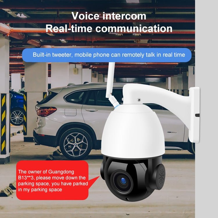 QX5 4G (EU Version) 2.0 Million Pixels 1080P HD 20X Zoom Dome Smart Camera, Support Infrared Night Vision / Motion Detection / Voice Intercom / TF Card, US Plug - Security by buy2fix | Online Shopping UK | buy2fix