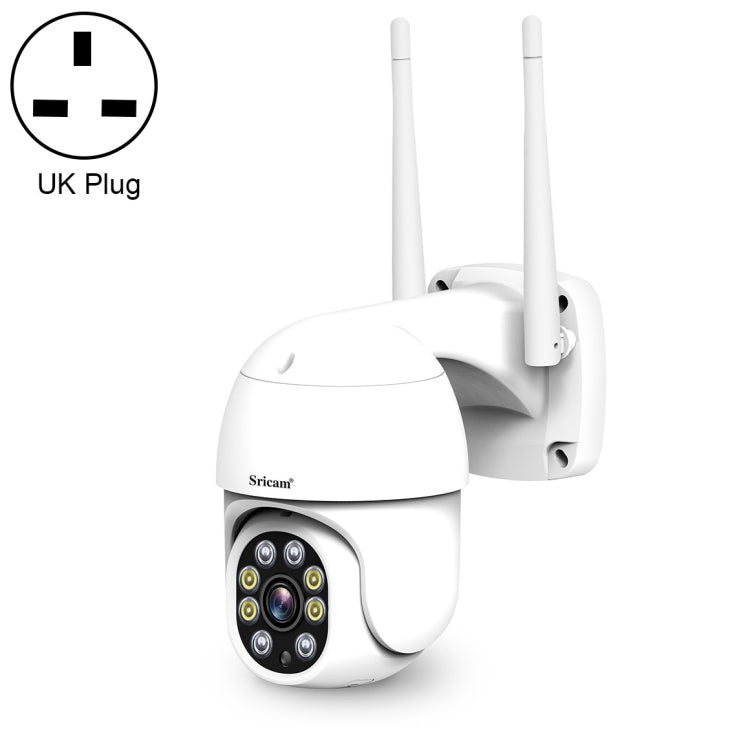 Sricam SP028 1080P HD Outdoor PTZ Camera, Support Two Way Audio / Motion Detection / Humanoid Detection / Color Night Vision / TF Card, UK Plug - Security by Sricam | Online Shopping UK | buy2fix