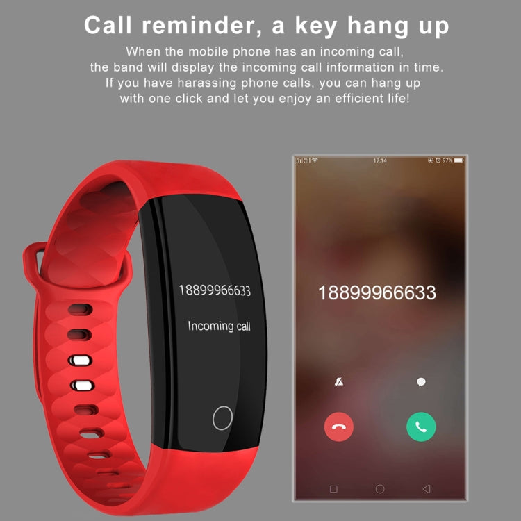 QS01 0.96 inches TFT Color Screen Smart Bracelet IP67 Waterproof, Support Call Reminder /Heart Rate Monitoring /Sleep Monitoring /Blood Pressure Monitoring /Sedentary Reminder (Coffee) - Smart Wear by buy2fix | Online Shopping UK | buy2fix