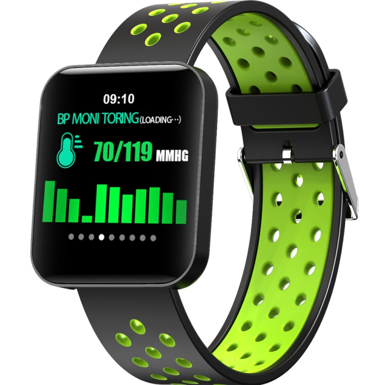 S88 1.54 inches TFT Color Screen Smart Bracelet IP67 Waterproof, Silicone Watchband, Support Call Reminder /Heart Rate Monitoring /Sleep Monitoring /Sedentary Reminder /Blood Pressure Monitoring(Green) - Smart Wear by buy2fix | Online Shopping UK | buy2fix