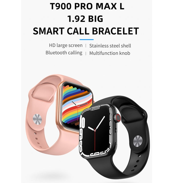 T900 PRO MAX L BIG 1.92 inch Large Screen Waterproof Smart Watch, Support Heart Rate / Blood Pressure / Oxygen / Multiple Sports Modes (Black) - Smart Wear by buy2fix | Online Shopping UK | buy2fix