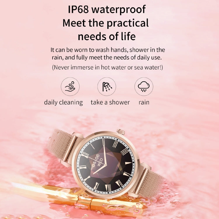 KC06 Women Menstrual Period Smart Watch Bracelet, Blood Pressure / Heart Rate Monitoring, Silicone Strap(Silver) - Smart Wear by buy2fix | Online Shopping UK | buy2fix