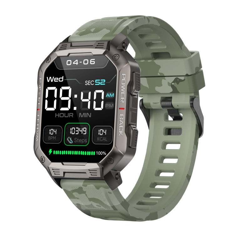 HAMTOD NX3 1.83 inch Smart Watch, Support Bluetooth Call / Sleep / Heart Rate / Blood Oxygen / Blood Pressure Monitoring(Camouflage) - Smart Watches by HAMTOD | Online Shopping UK | buy2fix