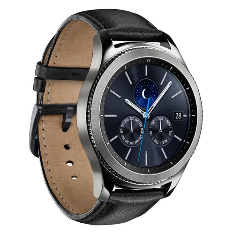 For Samsung Gear S3 Classical Genuine Leather Watch Band - Smart Wear by buy2fix | Online Shopping UK | buy2fix