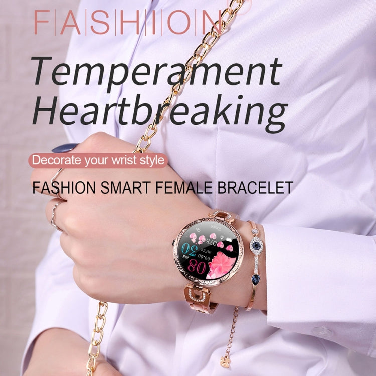 AK15 Fashion Smart Female Bracelet, 1.08 inch Color LCD Screen, IP67 Waterproof, Support Heart Rate Monitoring / Sleep Monitoring / Remote Photography (Silver) - Smart Wear by buy2fix | Online Shopping UK | buy2fix