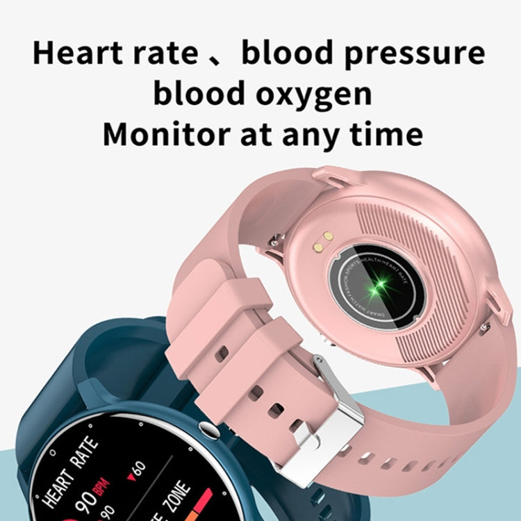 ZL02D 1.28 inch IP67 Waterproof Steel Band Smart Watch Support Heart Rate Monitoring (Pink) - Smart Watches by buy2fix | Online Shopping UK | buy2fix