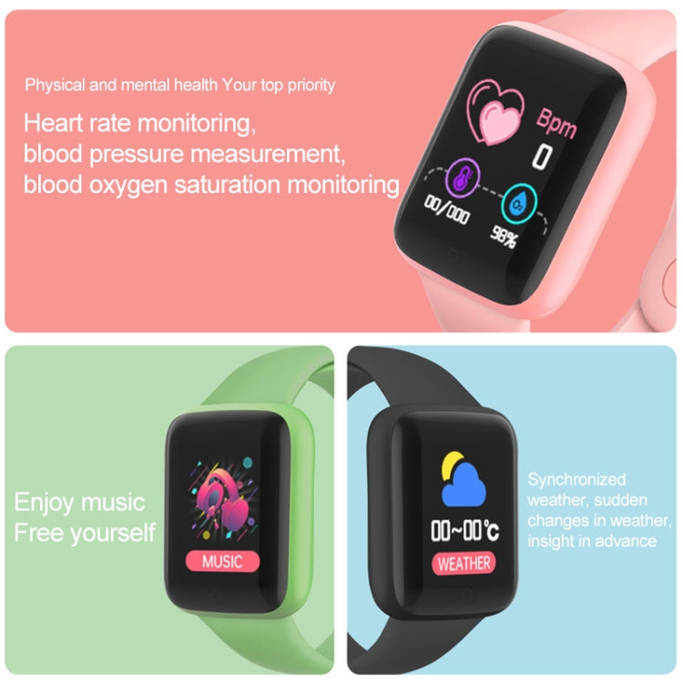 Y68M 1.44 inch Smart Watch, Support Heart Rate Blood Pressure Blood Oxygen Monitoring (Black) - Smart Wear by buy2fix | Online Shopping UK | buy2fix