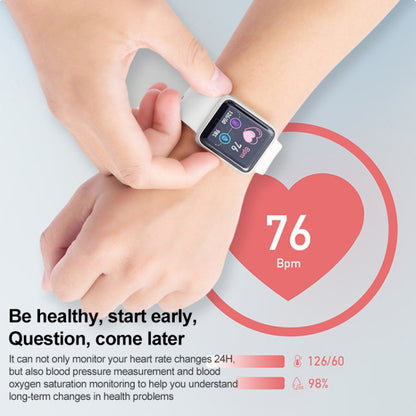Y68M 1.44 inch Smart Watch, Support Heart Rate Blood Pressure Blood Oxygen Monitoring (Baby Blue) - Smart Wear by buy2fix | Online Shopping UK | buy2fix