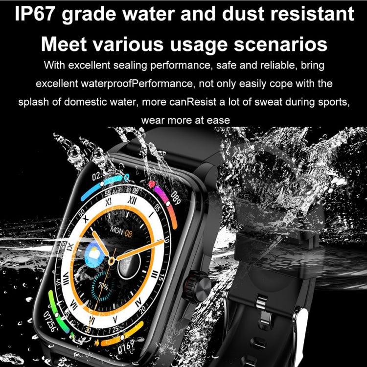 T90 1.91 inch IPS Screen IP67 Waterproof Smart Watch, Support Bluetooth Call / Non-invasive Blood Sugar (Pink) - Smart Watches by buy2fix | Online Shopping UK | buy2fix