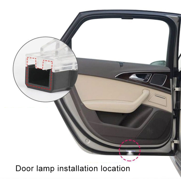 1 Pair For Volvo Car 3D Door Logo Light Brand Shadow Lights - In Car by buy2fix | Online Shopping UK | buy2fix