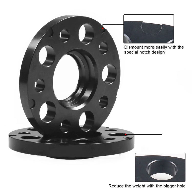 For Mercedes-Benz 15mm Car Modified Wheel Hub Flange Center Wheel Spacer with M12x1.5 Screws (Black) - In Car by buy2fix | Online Shopping UK | buy2fix