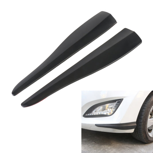 1 Pair Car Solid Color Silicone Bumper Strip, Style: Short (Black) - Anti Collision Sticker by buy2fix | Online Shopping UK | buy2fix