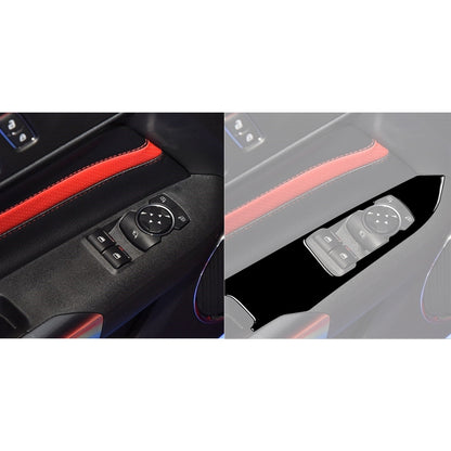 For Ford Mustang 2015-2020 Car Window Lift Decorative Sticker, Left Drive (Black) - In Car by buy2fix | Online Shopping UK | buy2fix
