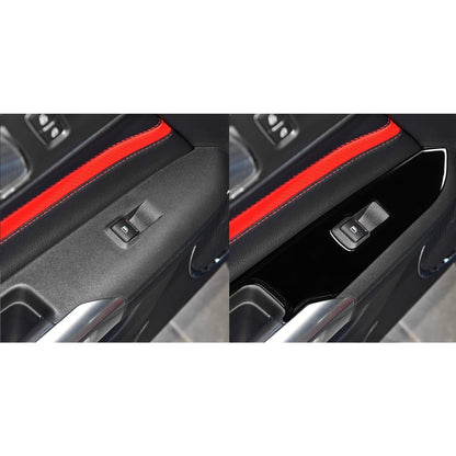 For Ford Mustang 2015-2020 Car Window Lift Panel Decorative Sticker, Right Drive (Black) - In Car by buy2fix | Online Shopping UK | buy2fix