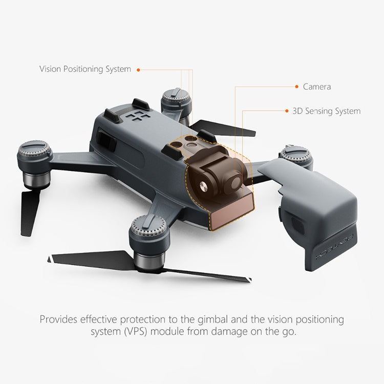 PGYTECH Gimbal Camera Lens Shade Hood Protective Cover for DJI Spark(Grey) - DJI & GoPro Accessories by PGYTECH | Online Shopping UK | buy2fix