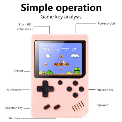MK800 3.0 inch Macaron Mini Retro Classic Handheld Game Console for Kids Built-in 800 Games, Support AV Output (Grey) - Pocket Console by buy2fix | Online Shopping UK | buy2fix