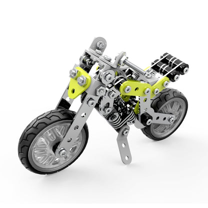 MoFun SW-003 188 PCS DIY Stainless Steel Street Motorcycle Assembling Blocks - Building Blocks by MoFun | Online Shopping UK | buy2fix