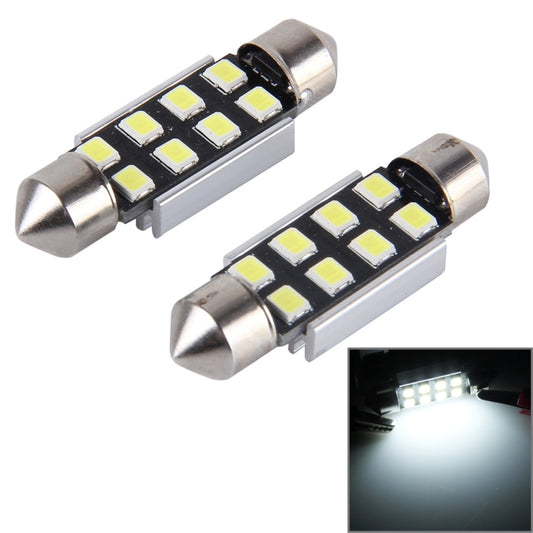 2 PCS 36mm Festoon 3W 300LM White Light 8 LED 3528 SMD Canbus Error-Free Car Reading Lamps,  DC 12 - Dome Lights by buy2fix | Online Shopping UK | buy2fix