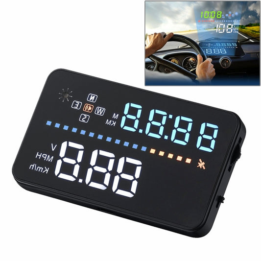 A3 3.5 inch Car GPS HUD / OBD Vehicle-mounted Gator Automotive Head Up Display Security System with Multi-color LED, Support Car Speed & Local Real Time & Driving Direction / Distance / Time & Voltage ... Sensor, Mile Switching, Over Speed Alarm Functions - Head Up Display System by buy2fix | Online Shopping UK | buy2fix