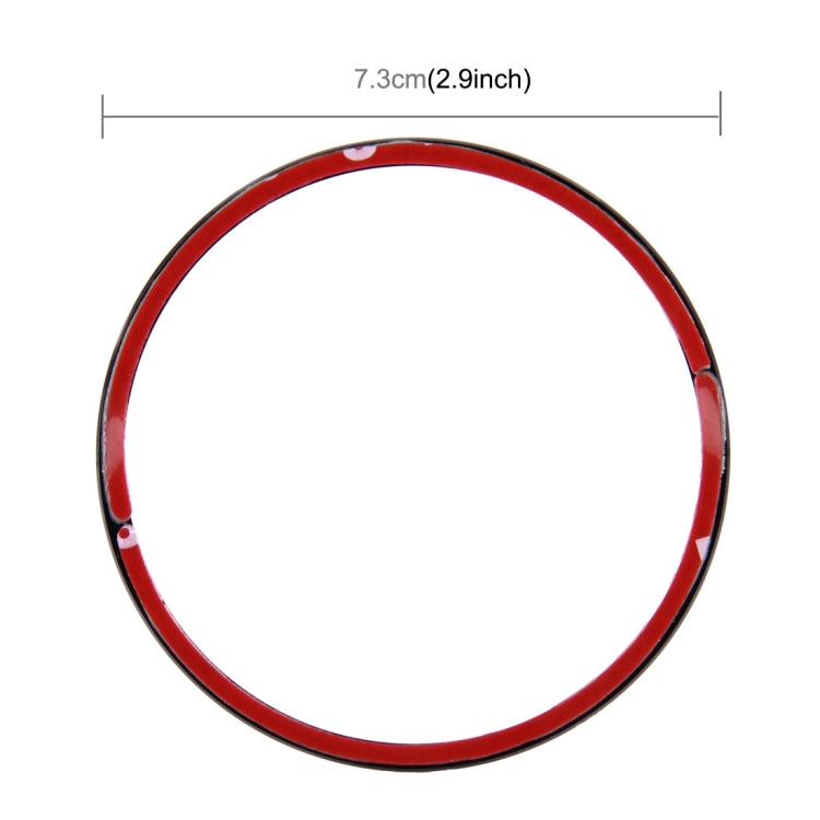 4 PCS Car Aluminum Wheel Hub Deroration Ring For Cadillac(Black) - In Car by buy2fix | Online Shopping UK | buy2fix
