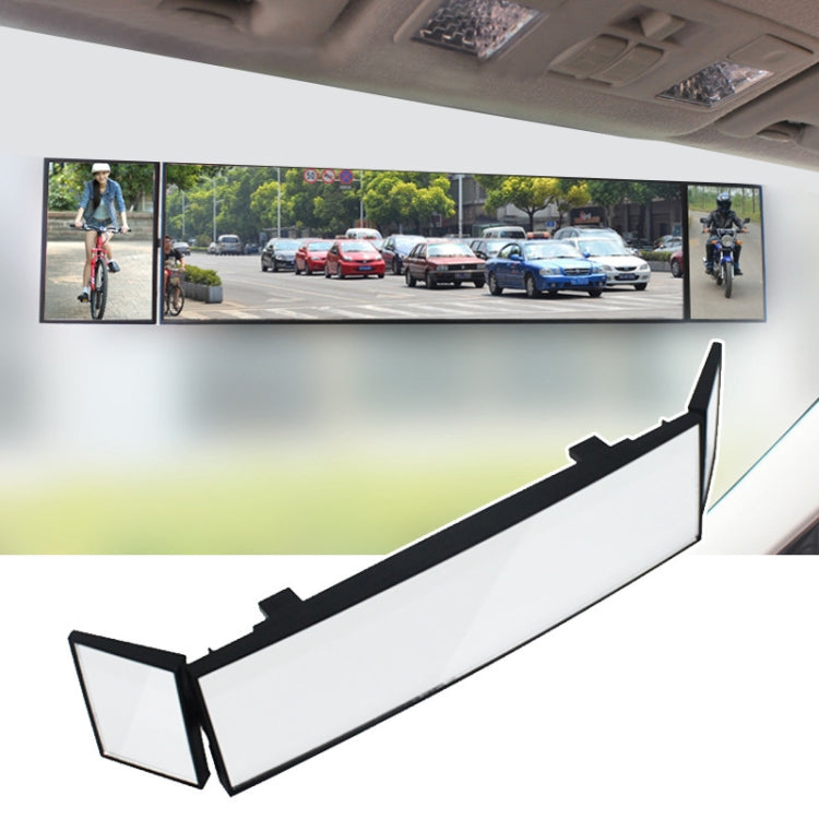 SHUNWEI Large Car Three-Fold Curve Surface Rear View Mirror Reverse Wide Angle Adjustable Angle Auxiliary Blind Area Retroreflector Reversing Wide-angle Lens - Interior Mirrors by SHUNWEI | Online Shopping UK | buy2fix