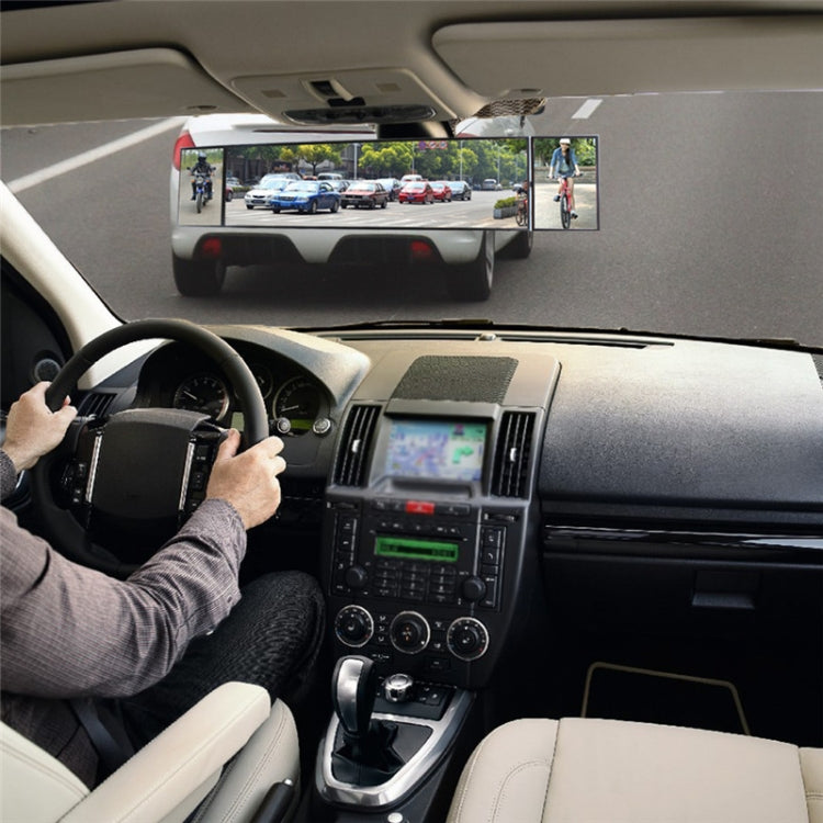 SHUNWEI Large Car Three-Fold Curve Surface Rear View Mirror Reverse Wide Angle Adjustable Angle Auxiliary Blind Area Retroreflector Reversing Wide-angle Lens - Interior Mirrors by SHUNWEI | Online Shopping UK | buy2fix