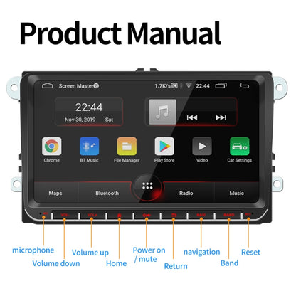 9093 HD 9 inch Car Android 8.1 Radio Receiver MP5 Player for Volkswagen, Support FM & Bluetooth & TF Card & GPS & WiFi with Decoding - Car MP3 & MP4 & MP5 by buy2fix | Online Shopping UK | buy2fix