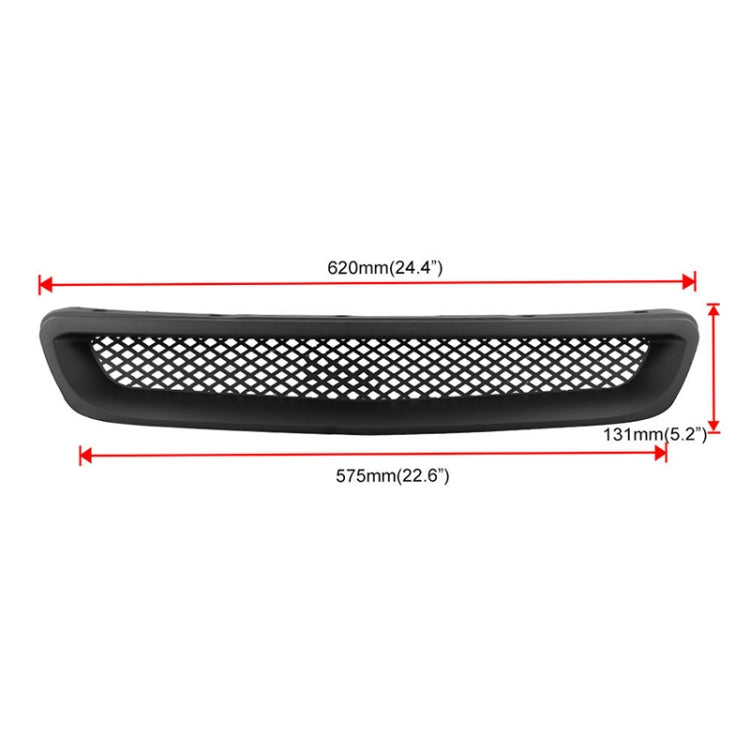 Car Front Racing Front Grille Grid ABS Insect Net for Honda Civic 1996-1998 - In Car by buy2fix | Online Shopping UK | buy2fix