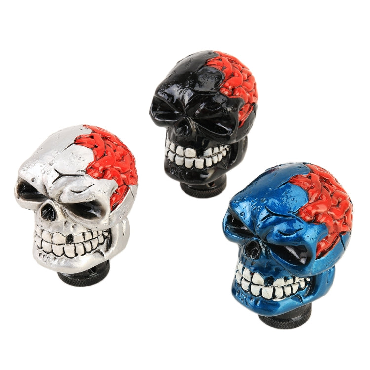 Universal Skull Head Shape Manual or Automatic Gear Shift Knob, Size: 8.7x5.5cm (Silver) - Shift Knob by buy2fix | Online Shopping UK | buy2fix