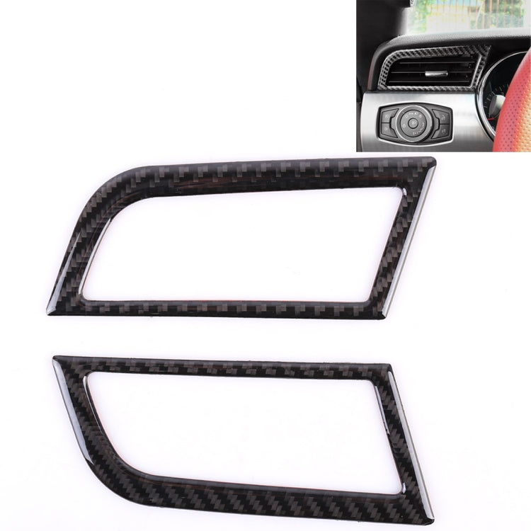 2 PCS Car Instrument Console Side Vent Decorative Sticker for Ford Mustang - Car Interior Mouldings by buy2fix | Online Shopping UK | buy2fix