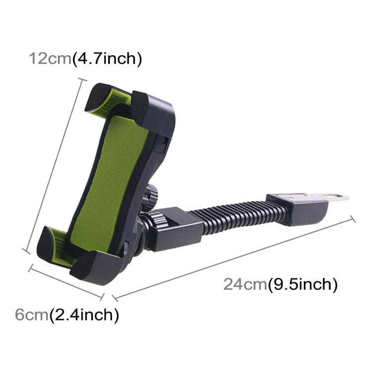 Universal 360 Degrees Free Rotation ABS Motorcycle Phone Bracket Mountain Bike Navigation Bracket GPS/Mobile Holder for 3.5-6.5 inch Mobile Phone(Green) - Holder by buy2fix | Online Shopping UK | buy2fix