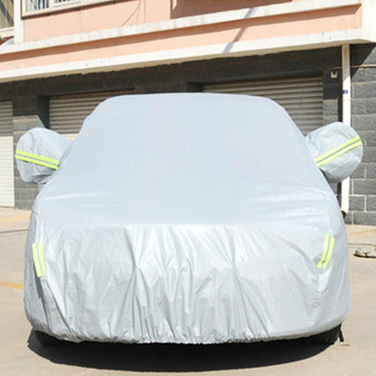 PVC Anti-Dust Sunproof Hatchback Car Cover with Warning Strips, Fits Cars up to 5.1m(199 inch) in Length - PE Material by buy2fix | Online Shopping UK | buy2fix