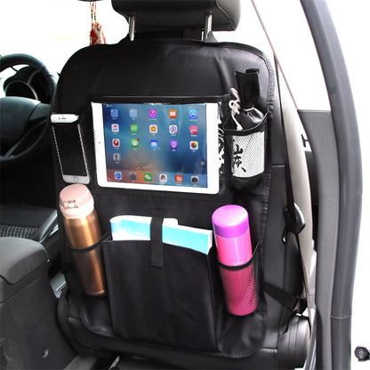 Car Auto Seat Back Bag Multi-Pocket Travel Storage Hanging Pocket Storage Bag for iPad and Other Goods - Seat Accessories by buy2fix | Online Shopping UK | buy2fix