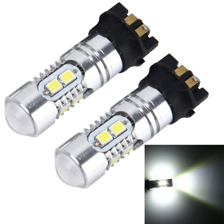 2 PCS PW24W 5W 400 LM 6000K Car Fog Lights with 10 SMD-2835 LEDs , DC 12V (White Light) - Fog / Driving Lights by buy2fix | Online Shopping UK | buy2fix