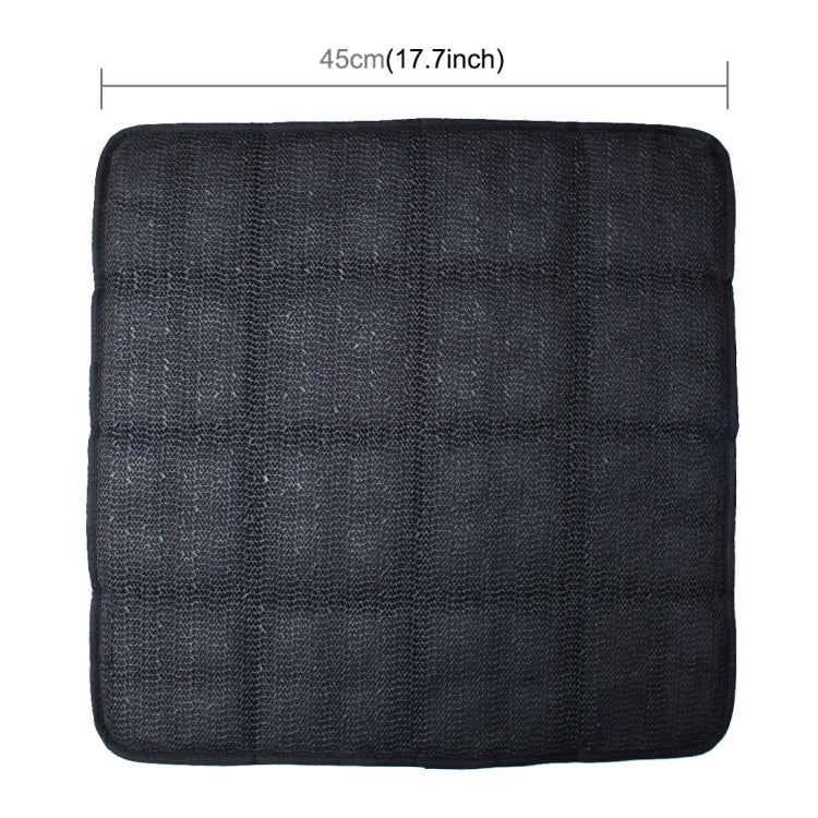 Universal Breathable Four Season Auto Ice Blended Fabric Mesh Seat Cover Cushion Pad Mat for Car Supplies Office Chair(Black) - Seat Accessories by buy2fix | Online Shopping UK | buy2fix