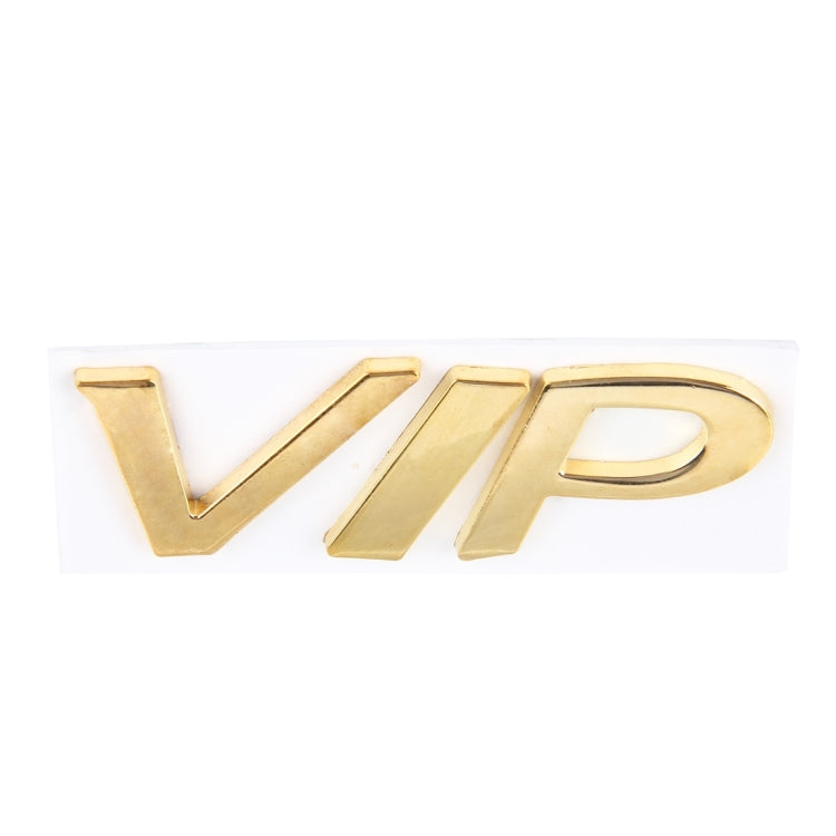 VIP Shape Shining Metal Car Free Sticker(Gold) - 3D Metal Sticker by buy2fix | Online Shopping UK | buy2fix