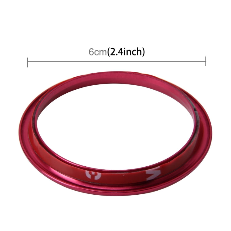 4 PCS Car Outlet Decorative Rings Aluminum Alloy Air Outlet Chrome Trim Ring Car Dashboard  Air Vents Cover Sticker Decoration for Audi A3(Magenta) - In Car by buy2fix | Online Shopping UK | buy2fix